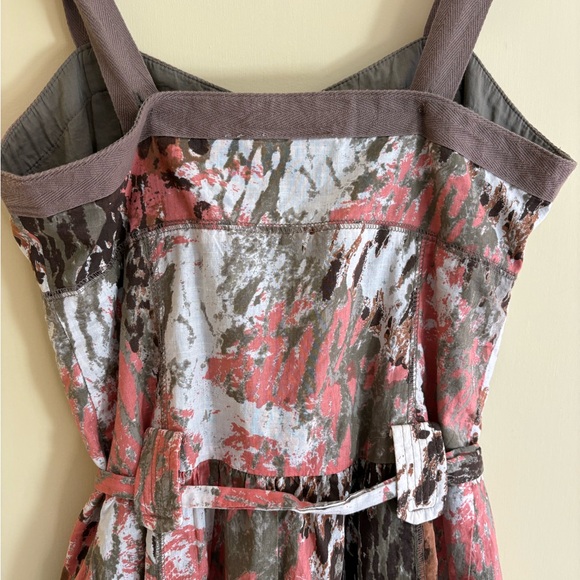 DKNY Strapy Dress in Coral, Browns, and Green Size M EUC - Picture 8 of 10